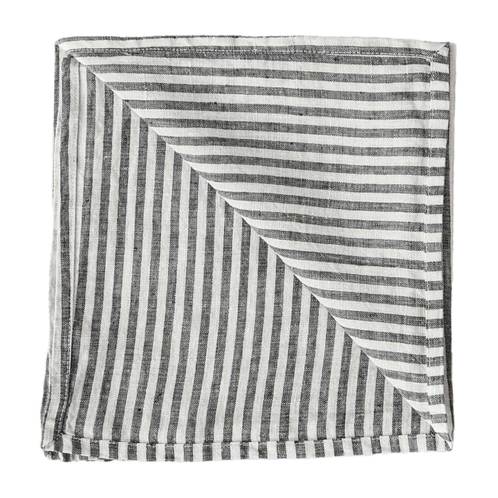 Serviette Washed linen - Grey-white - Tell Me More