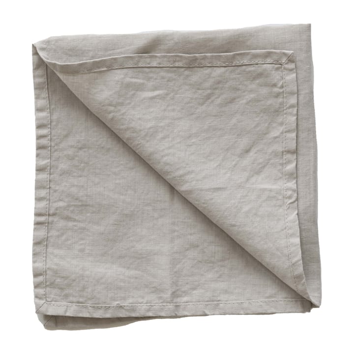 Serviette Washed linen - Gris chaud - Tell Me More
