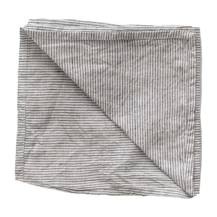 Serviette Washed linen - Pinstripe (black-white) - Tell Me More
