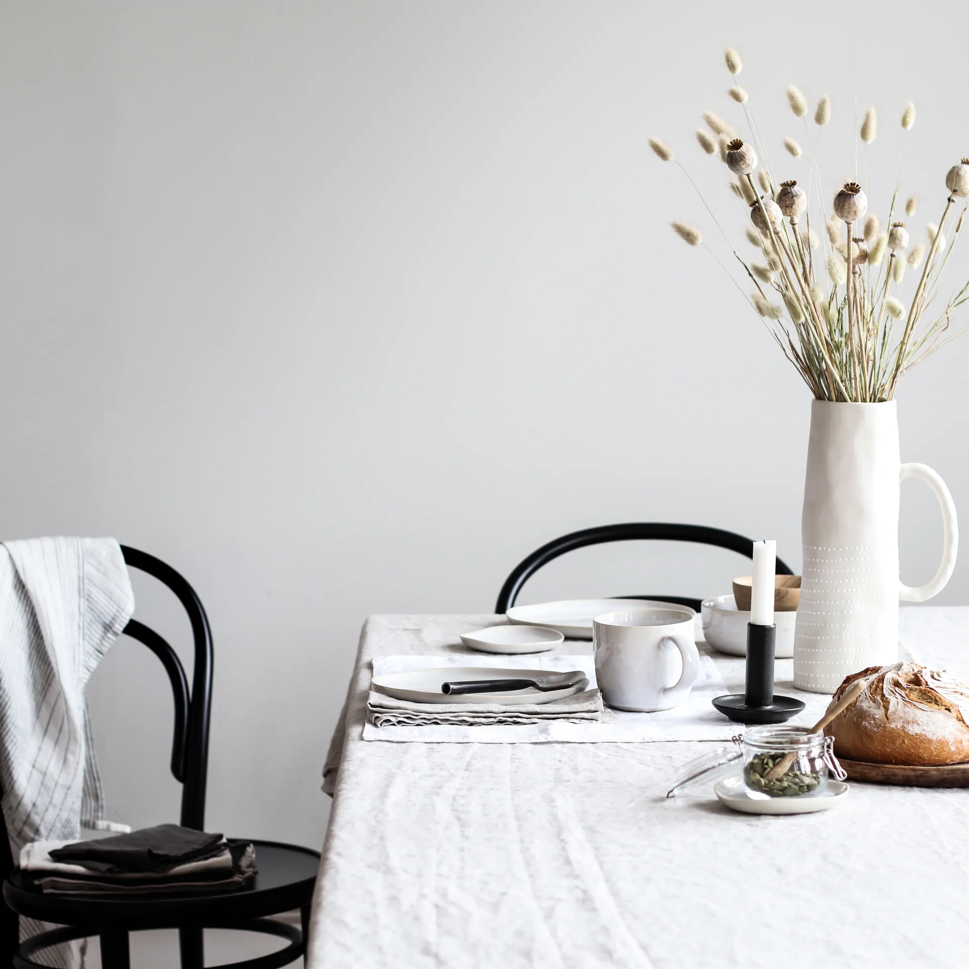 Set de table Tell Me More lin 35x50 cm, Bleached white (white) Tell Me More