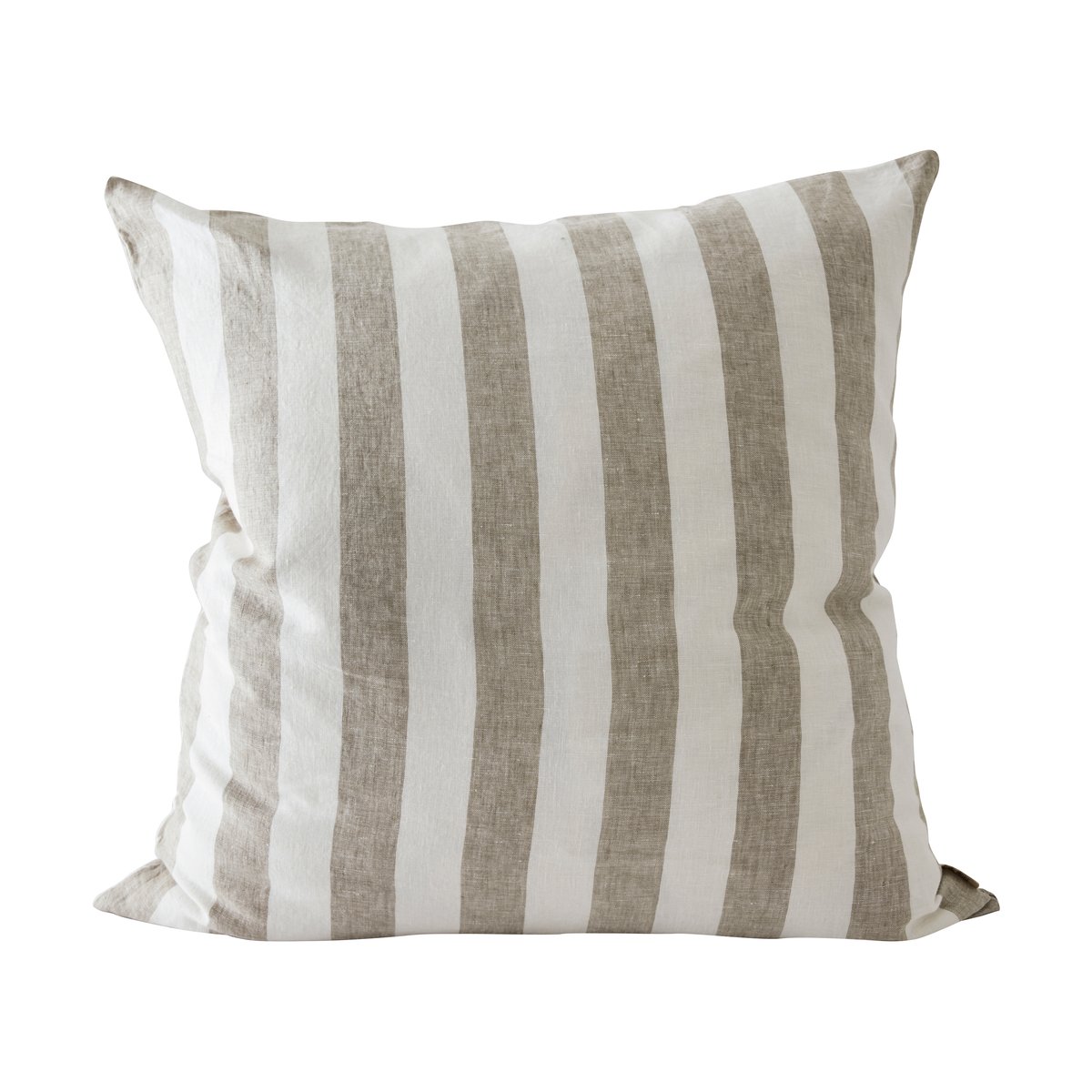 Tell Me More Taie Holte 60x60 cm Olive | Design Scandinave | Housses de coussin | Blanc