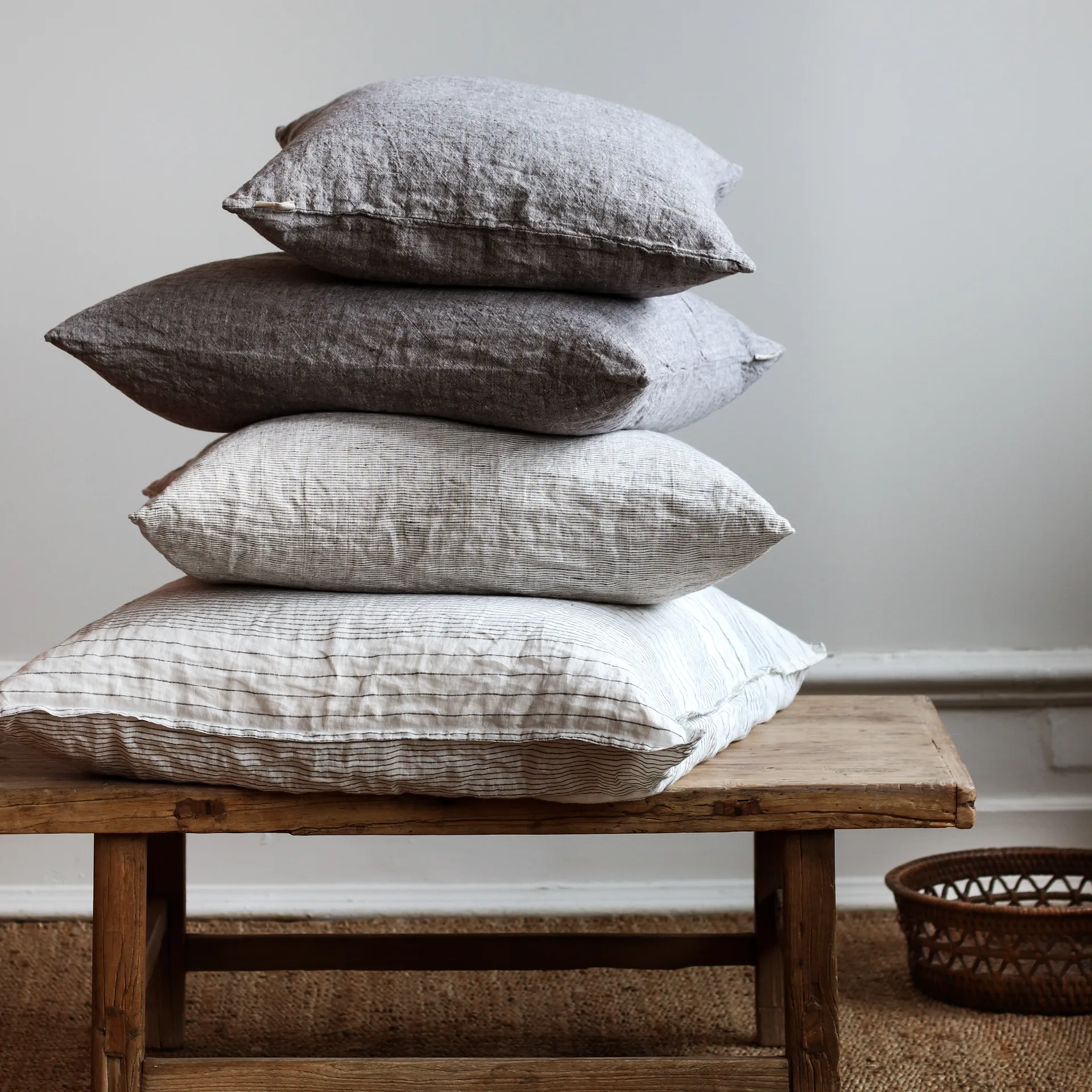 Taie Julian 50x50 cm, Gris-mélange Tell Me More