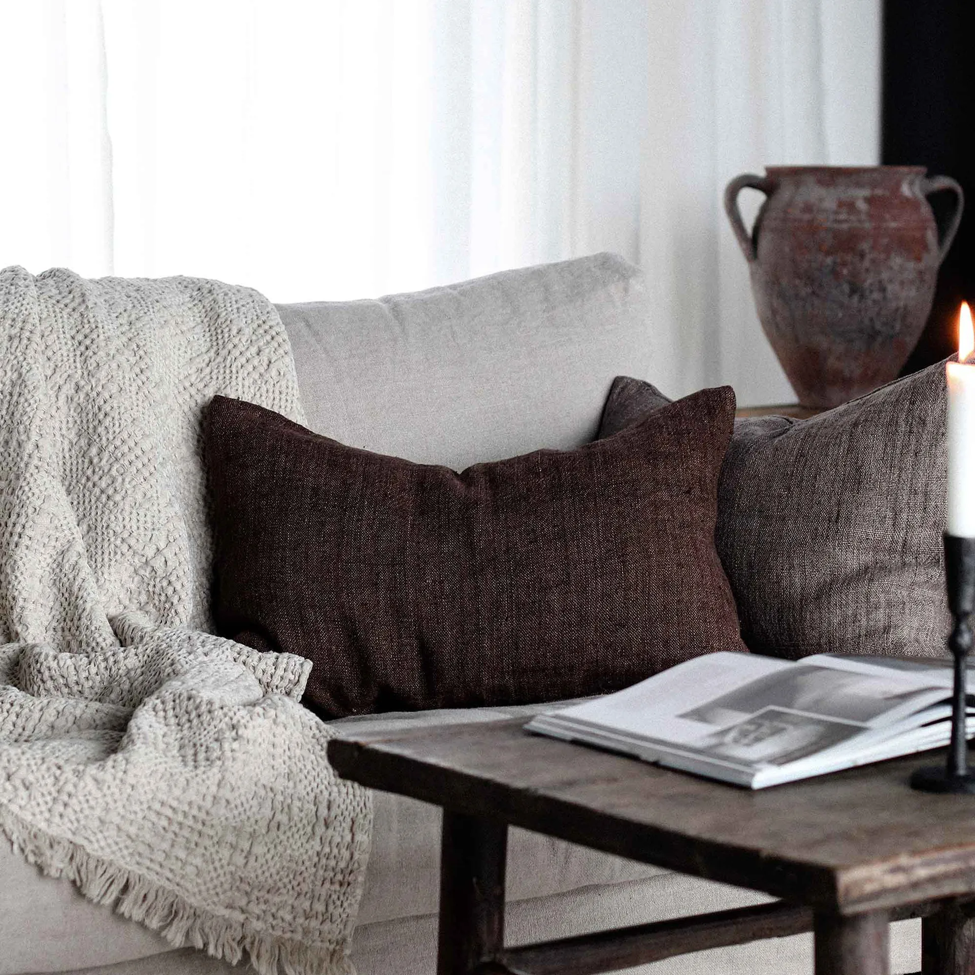 Taie Margaux 40x60 cm, Cinnamon Tell Me More