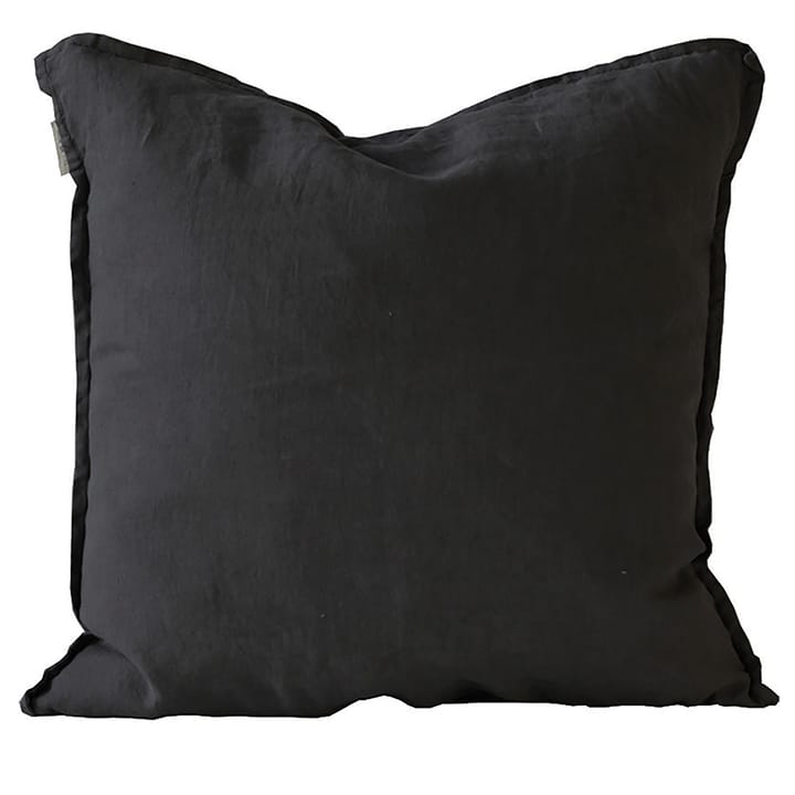 Taie Washed linen 50x50cm - Carbon (noir) - Tell Me More