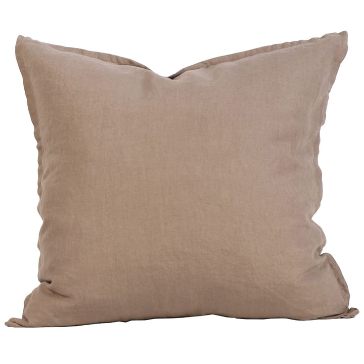 Taie Washed linen 50x50cm - Chestnut (beige) - Tell Me More