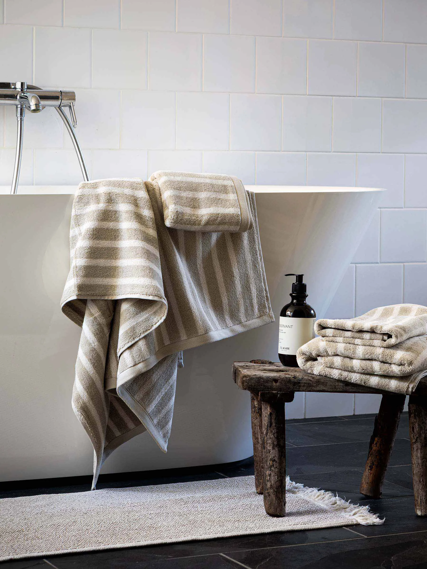 Tapis de bain Elsa, Off-white, 60x100 cm Tell Me More