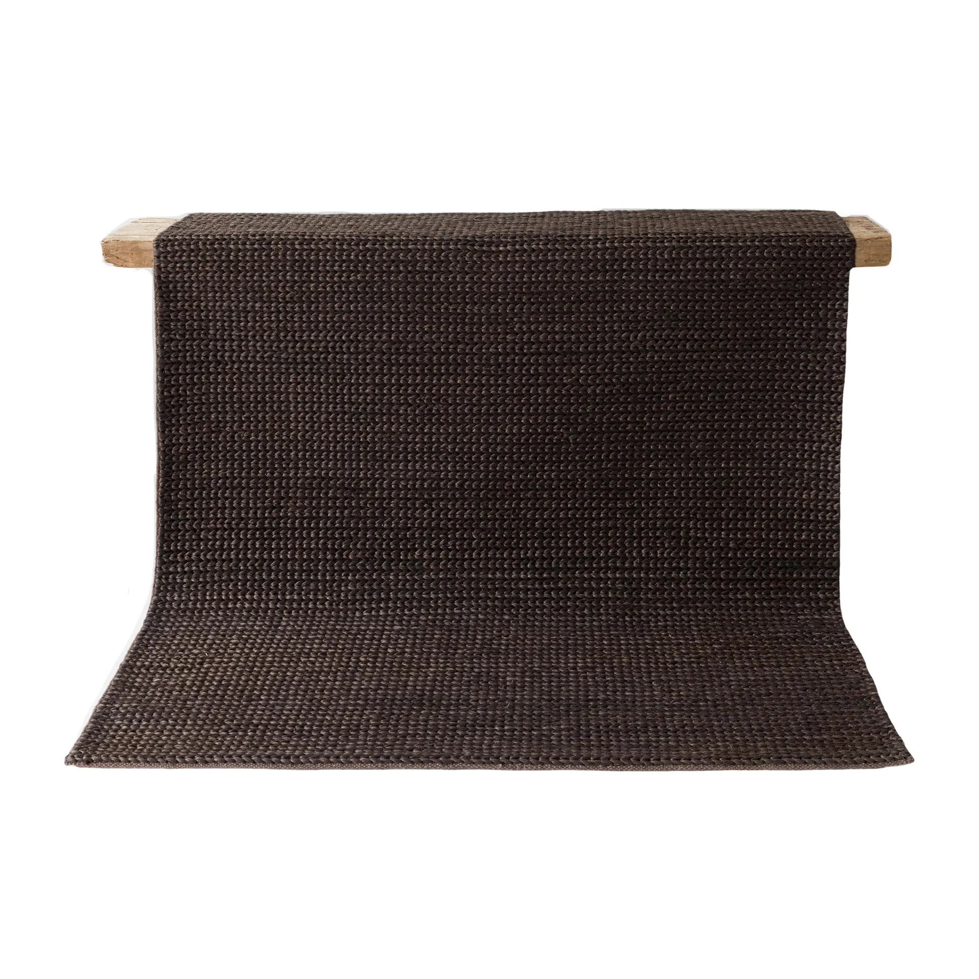 Tapis en chanvre Mid knot 200x300 cm, Brown Tell Me More