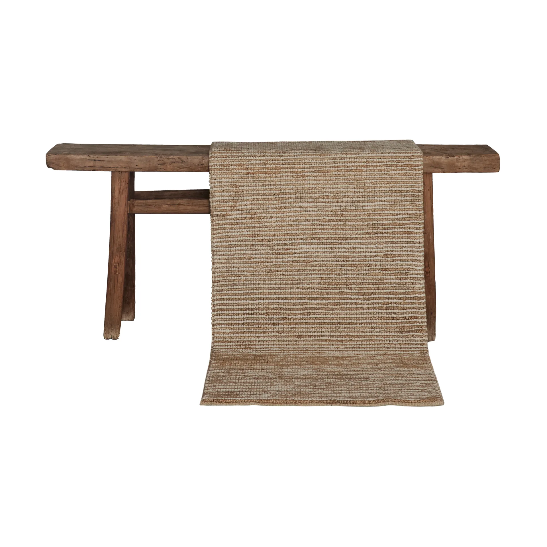 Tapis en laine de chanvre 80x200 cm, Rayure Tell Me More