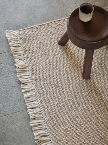Tapis en laine Nelson - Beige-Off-White, 170x240 cm - Tell Me More