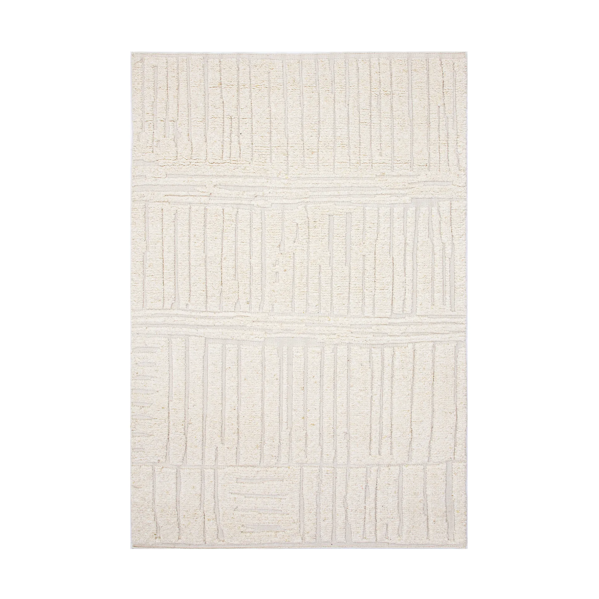 Tapis en laine Sandnes, White, 170x240 cm Tell Me More