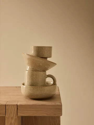 Tasse Elio - Beige speckled, 35 cl - Tell Me More