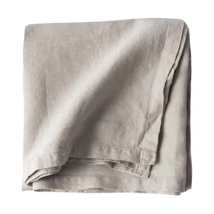 Tell Me More nappe en lin 145x145 cm - Gris chaud - Tell Me More