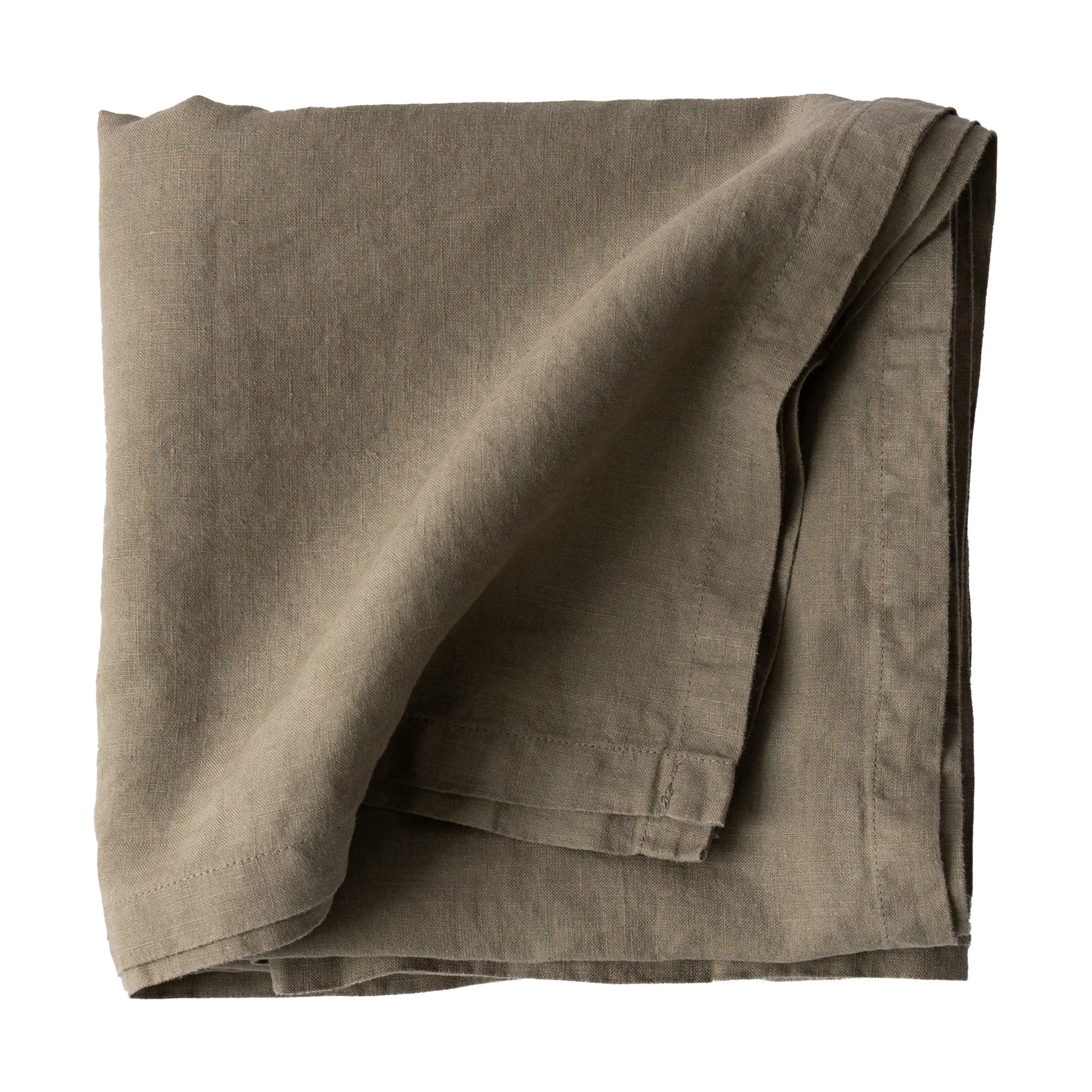 Tell Me More nappe en lin 145x145 cm, Olive Tell Me More