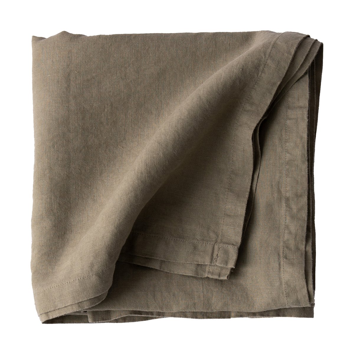 Tell Me More Tell Me More nappe en lin 145x145 cm Olive