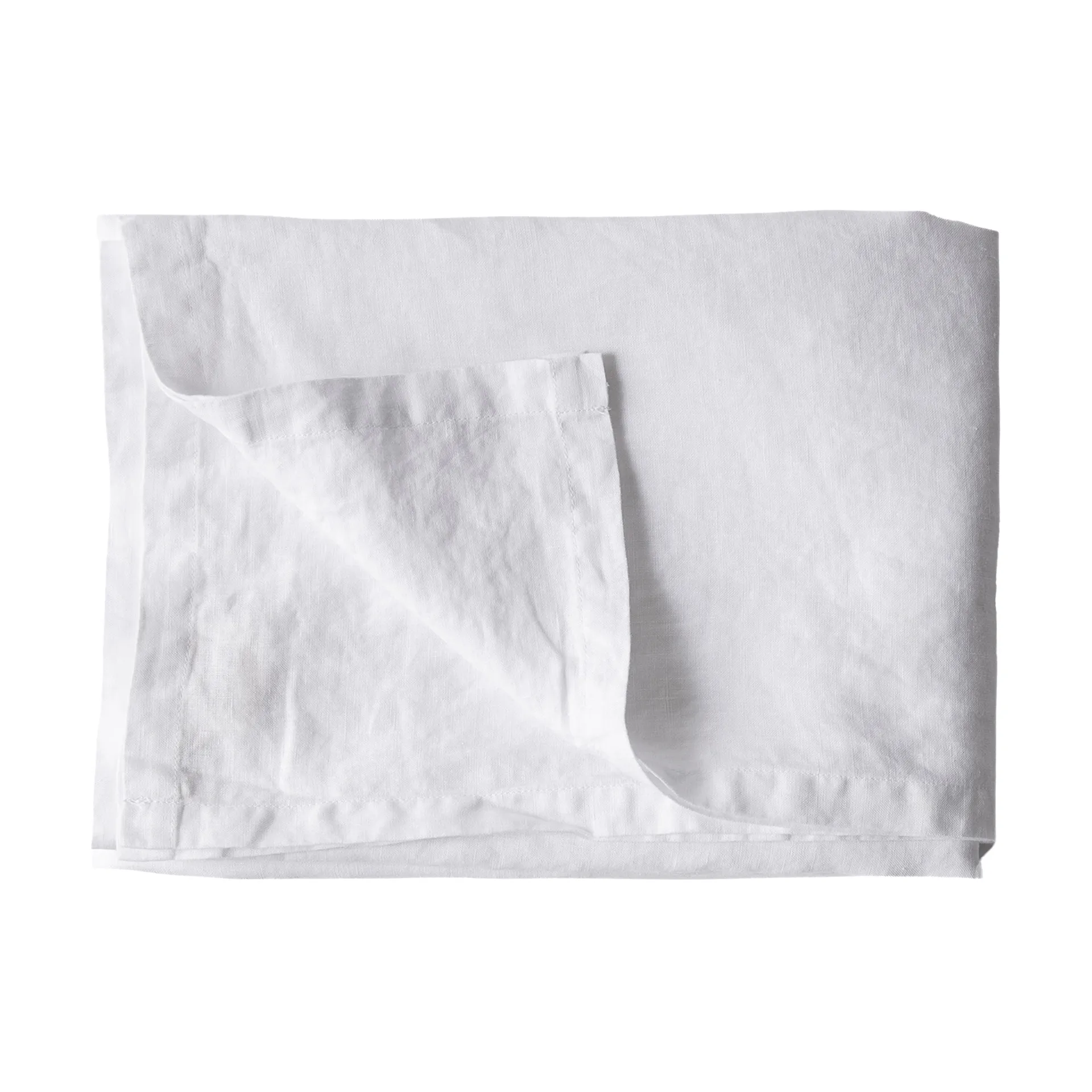 Tell Me More nappe en lin 145x330 cm, Blanchi blanc Tell Me More