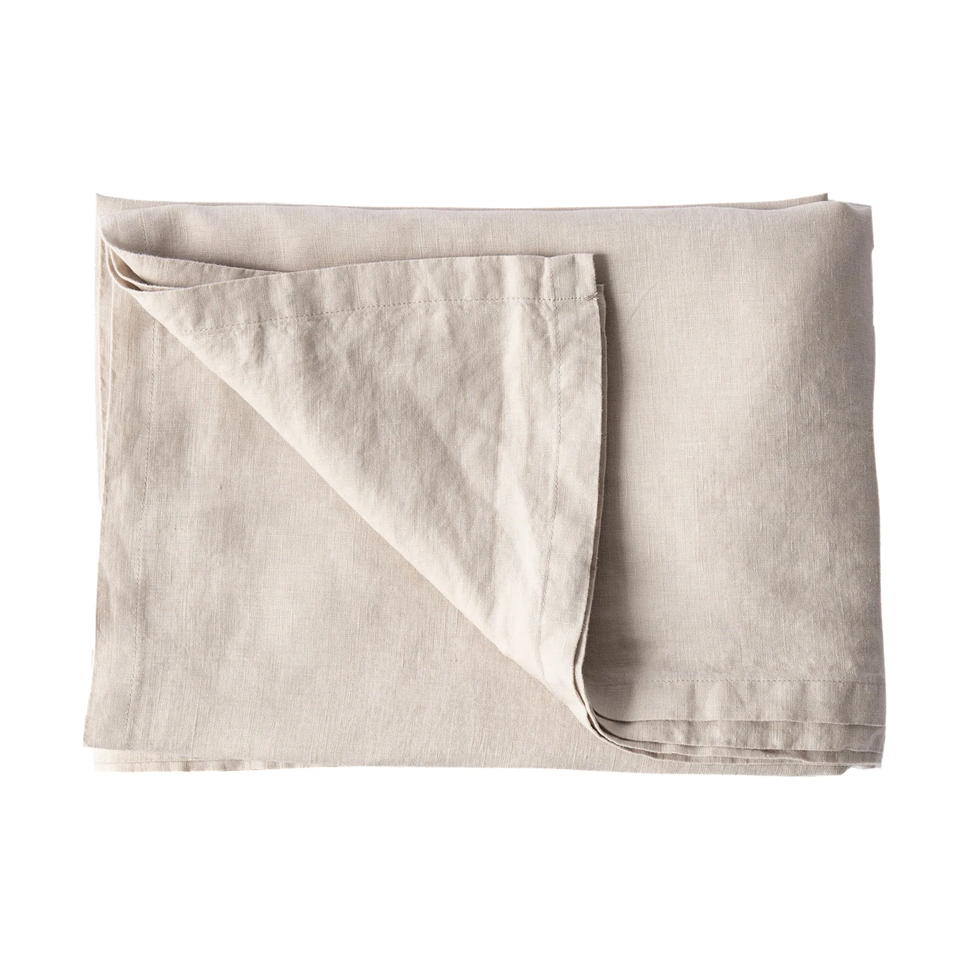 Tell Me More nappe en lin 145x330 cm, Gris chaud Tell Me More