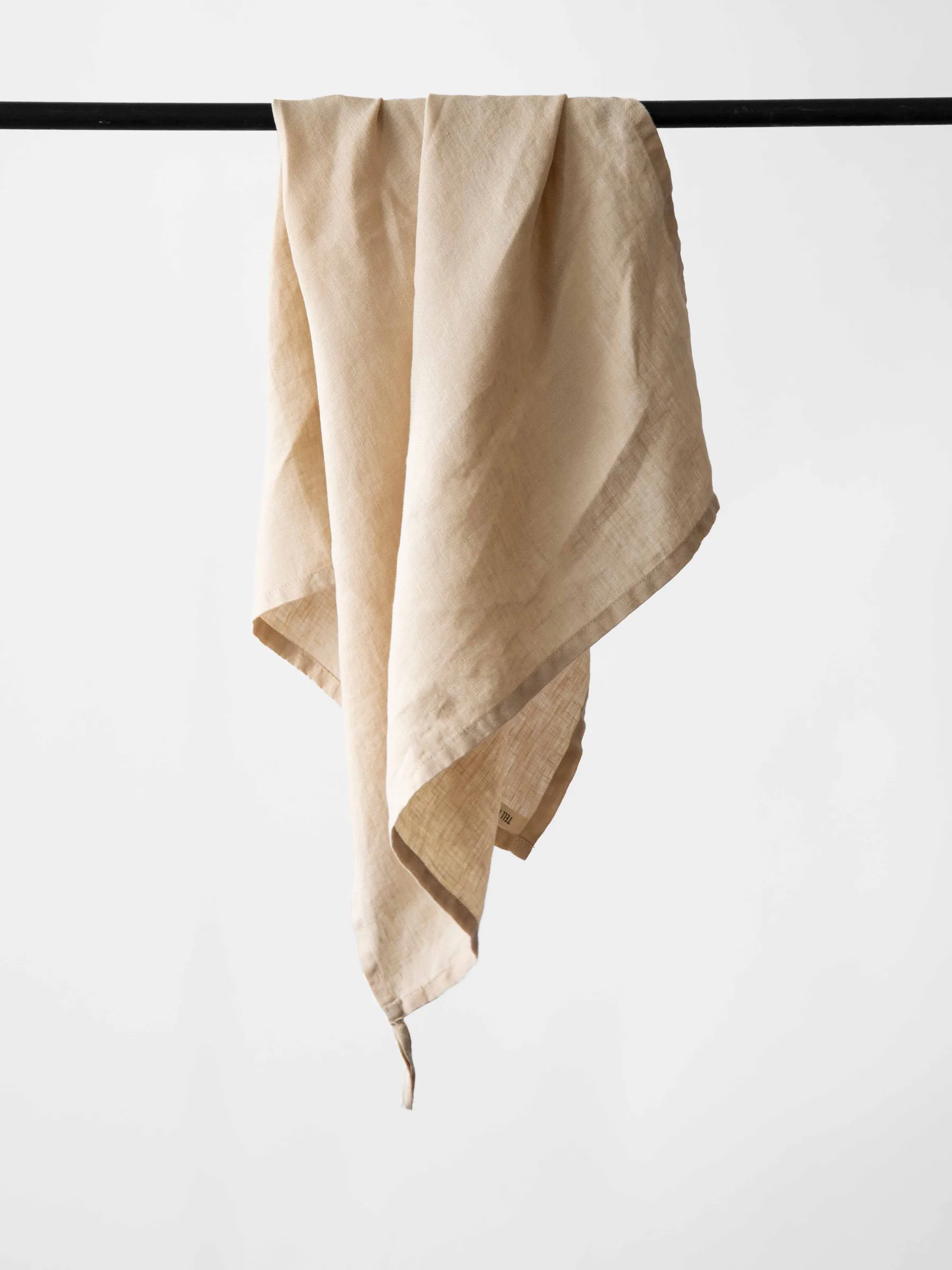 Torchon en lin Tell me more 50 x 70cm, Sable Tell Me More