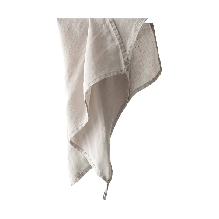 Torchon en lin Tell Me More 50x70 cm - Gris chaud - Tell Me More