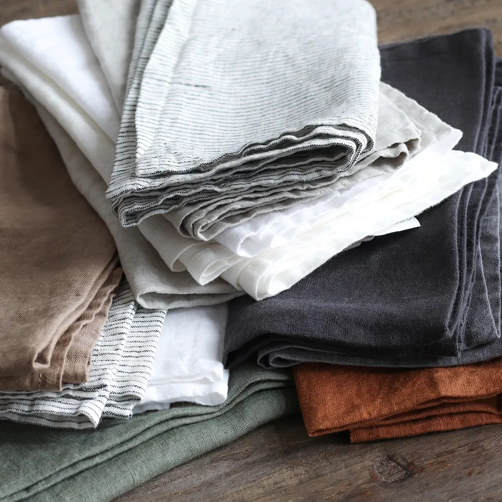 Torchon Tell Me More lin 60x80 cm, Pinstripe Tell Me More