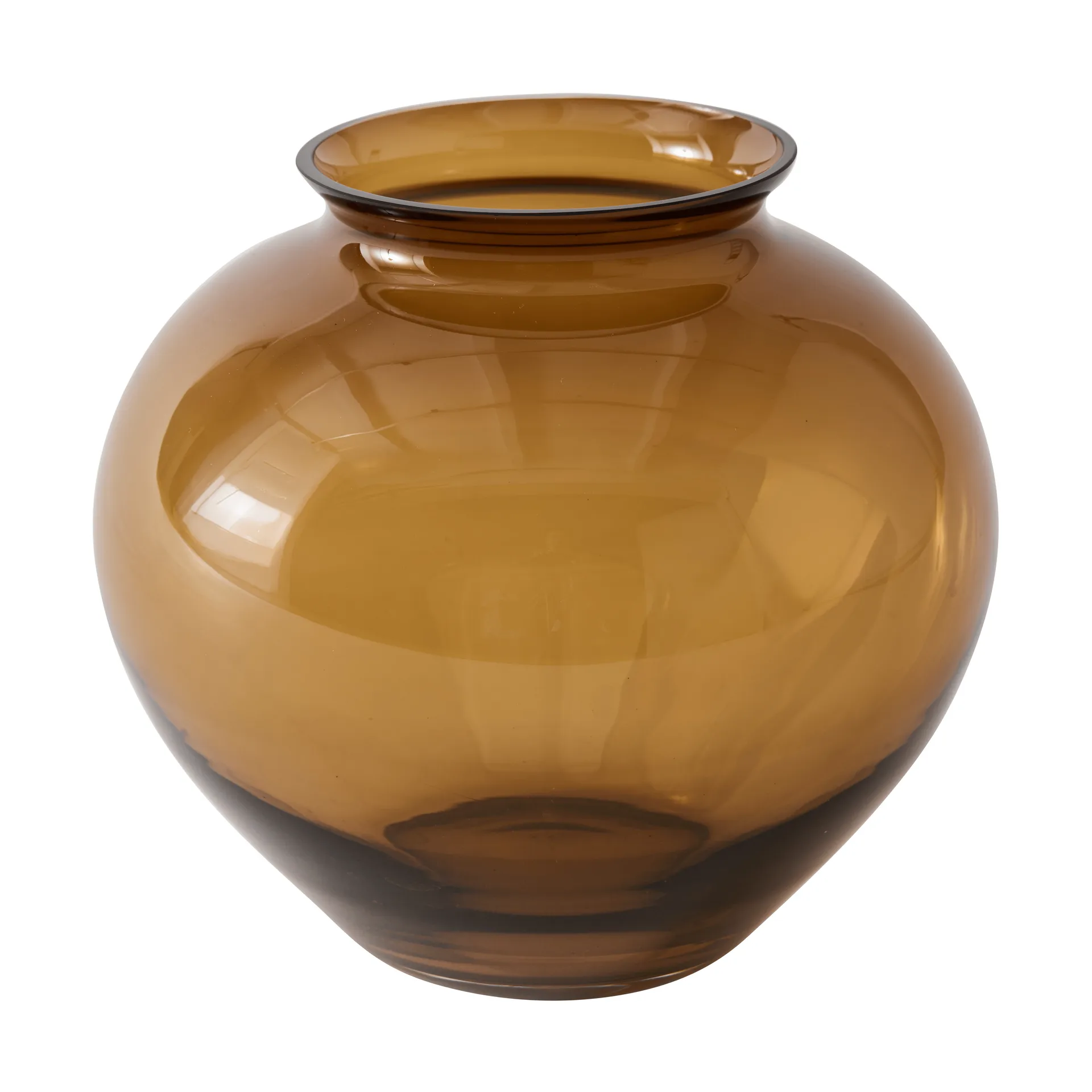 Vase Velino, Brun ambré, Ø20,5x18,5 cm Tell Me More