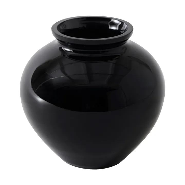 Vase Velino - Noir, Ø12,5x11,5 cm - Tell Me More