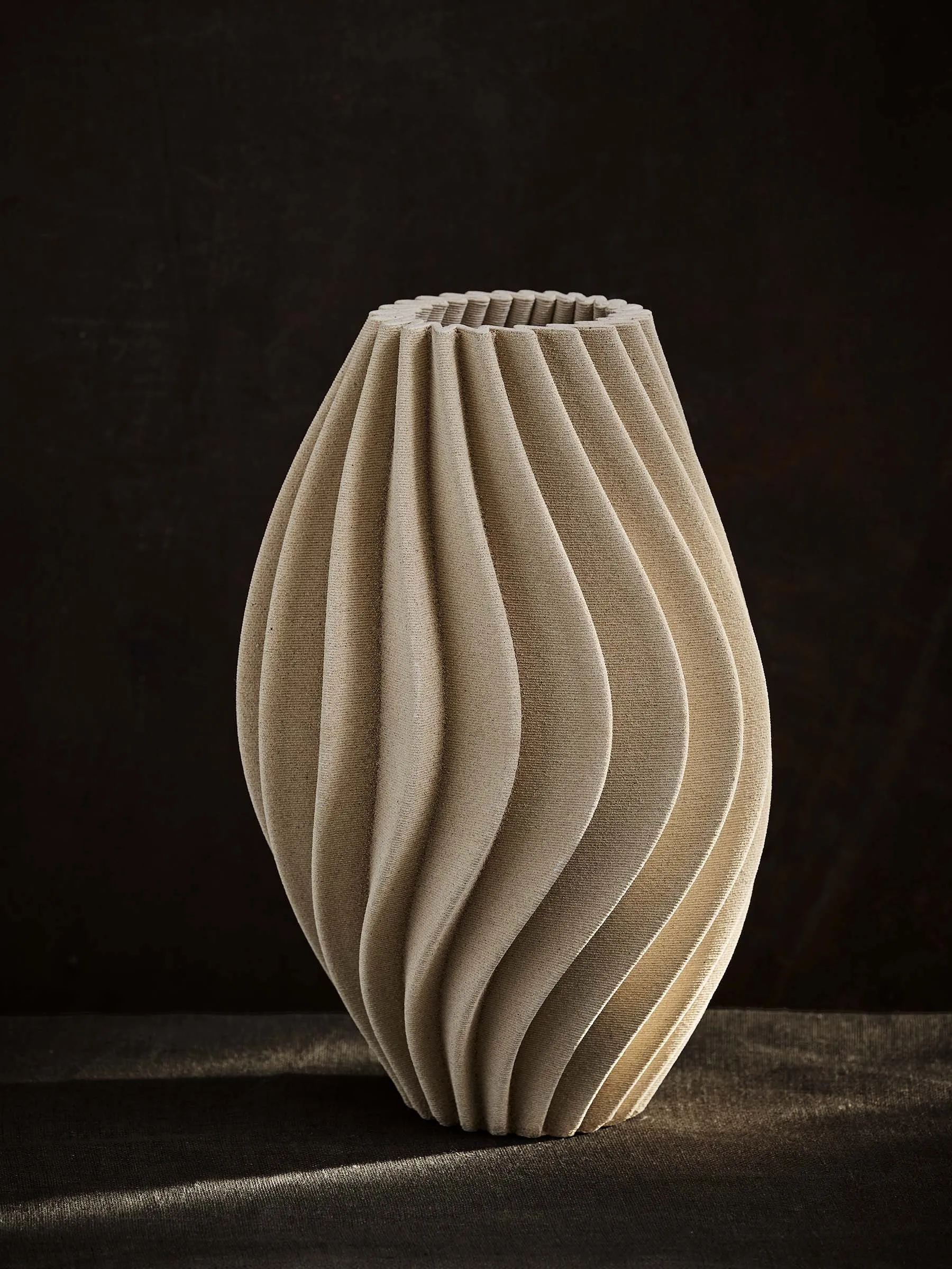 Vase Vento, Sable, grand 41 cm Tell Me More