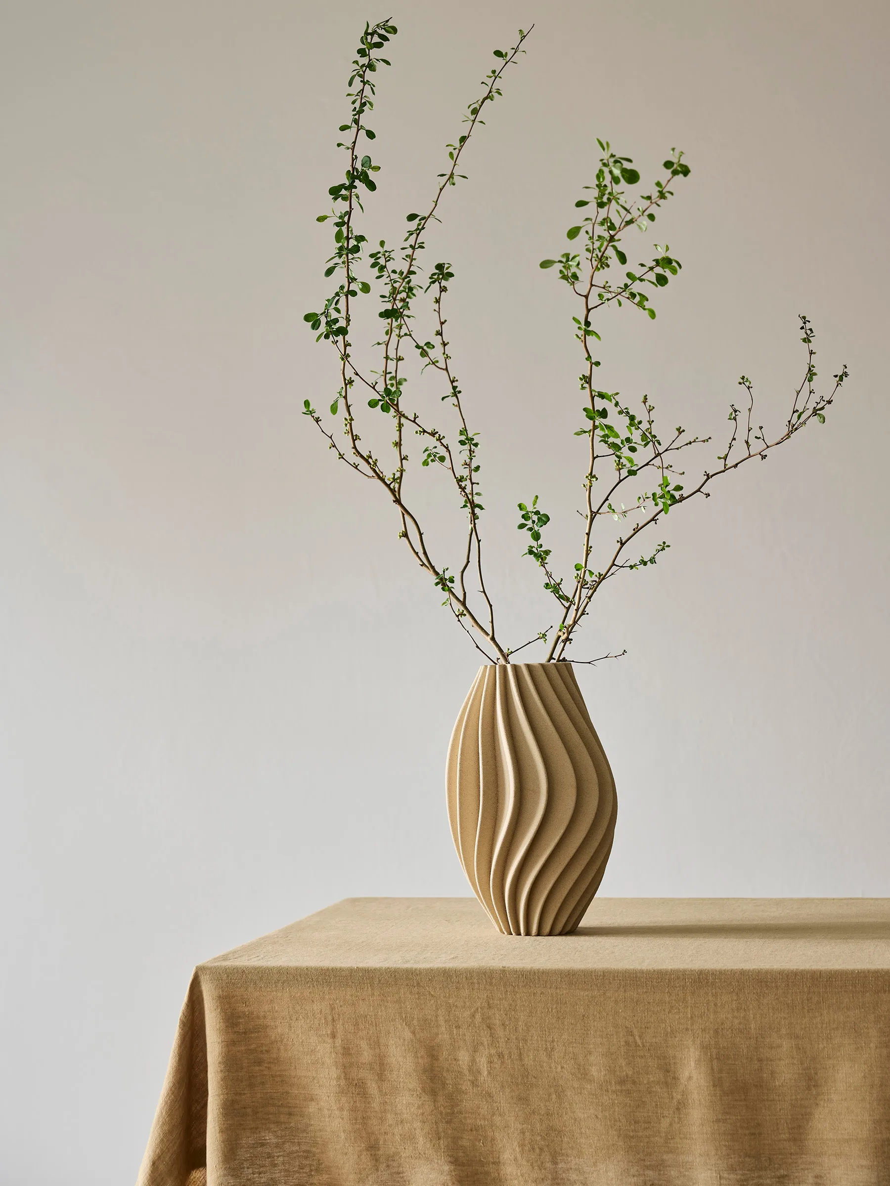 Vase Vento, Sable, petit 32 cm Tell Me More