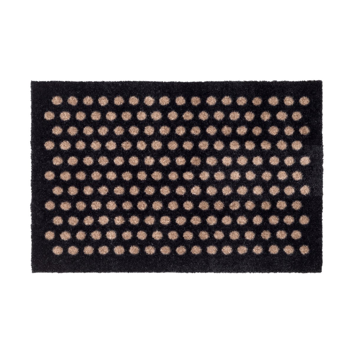 tica copenhagen Paillasson Dots Black-sand, 40x60 cm