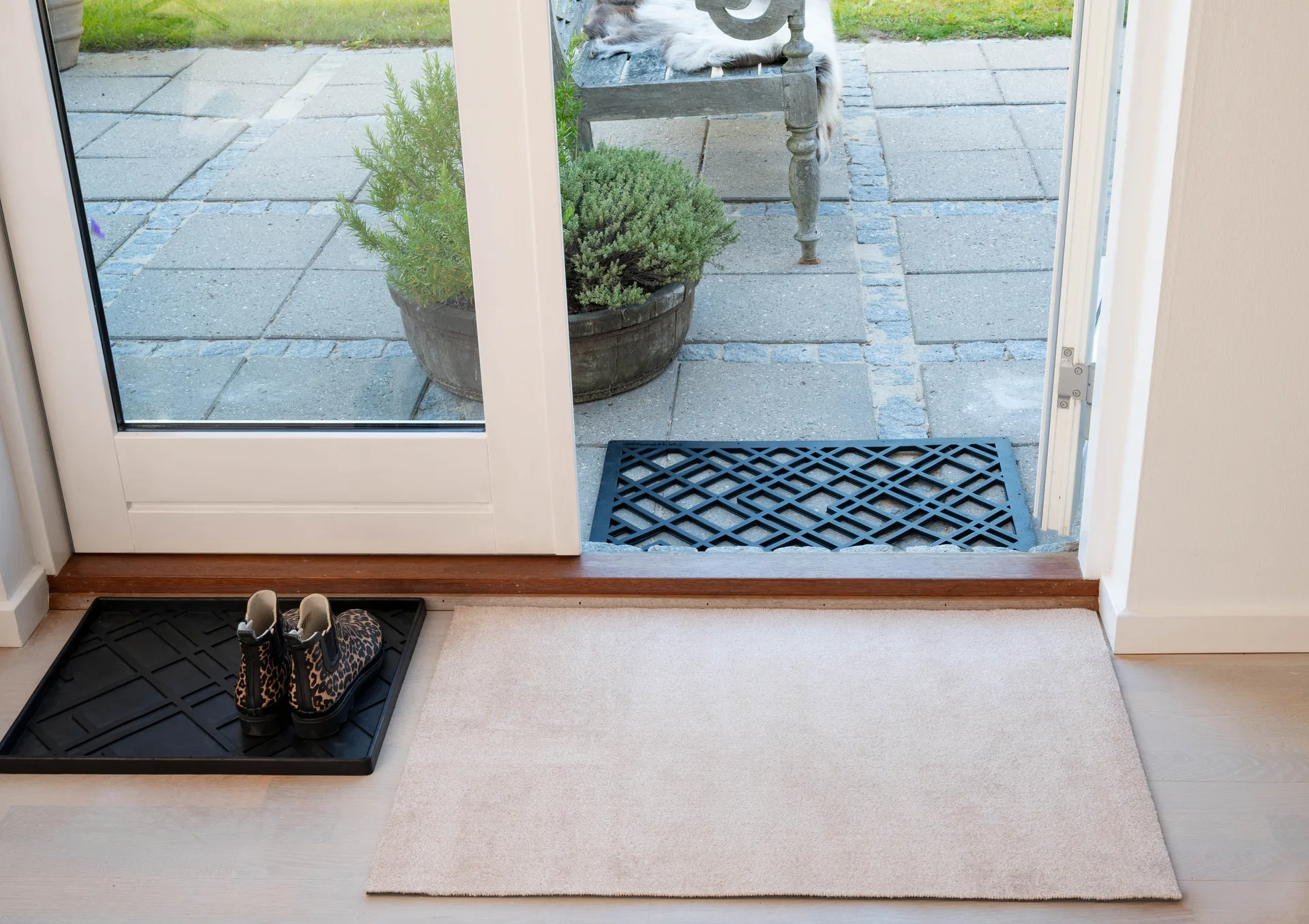 Paillasson Unicolor, Ivory, 60x90 cm tica copenhagen