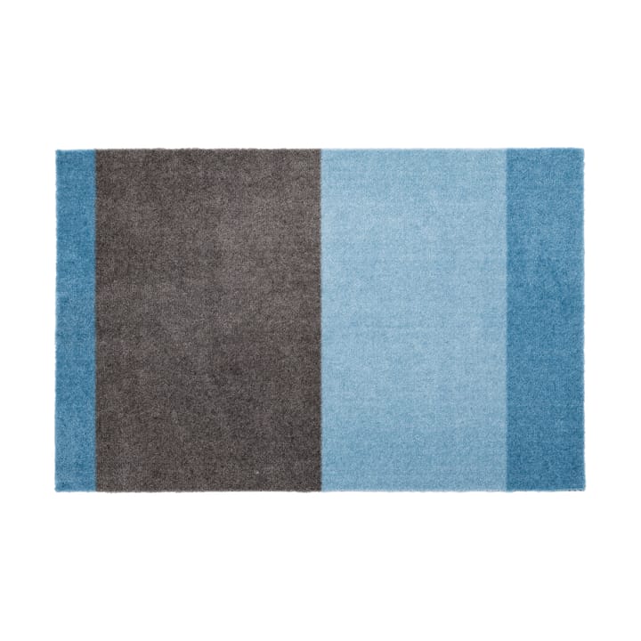 Stripes by tica, horizontal, paillasson - Blue-steel grey, 60x90 cm - Tica copenhagen