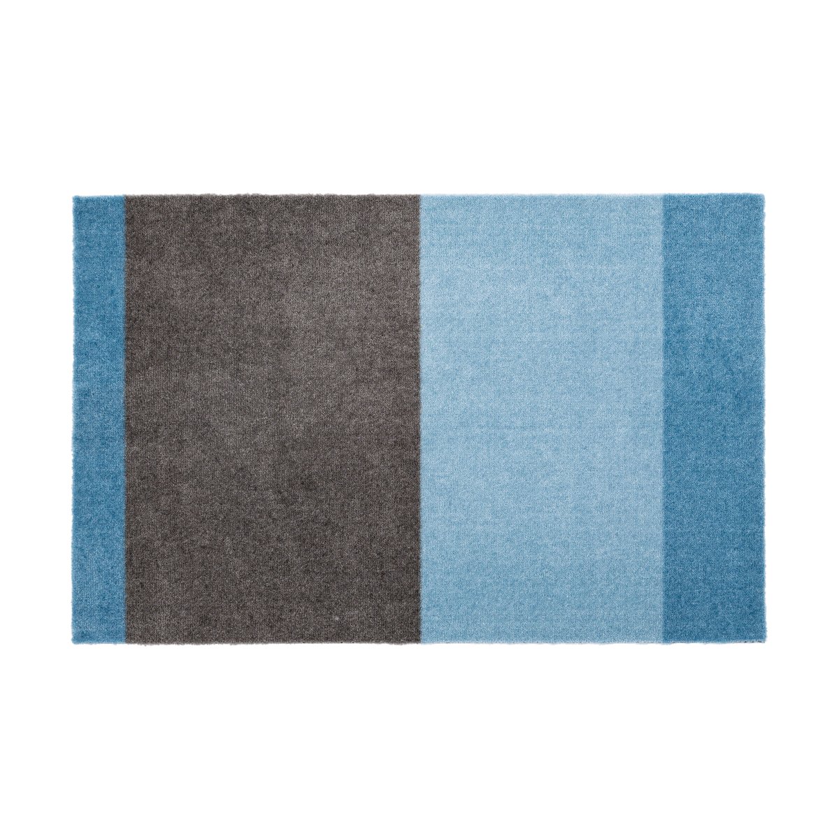 tica copenhagen Stripes by tica, horizontal, paillasson Blue-steel grey, 60x90 cm