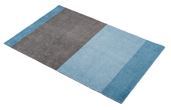 Stripes by tica, horizontal, paillasson - Blue-steel grey, 60x90 cm - tica copenhagen