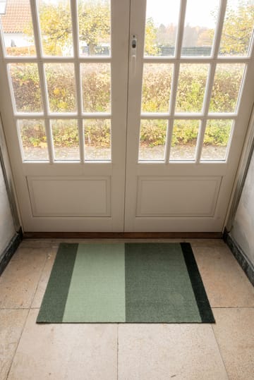 Stripes by tica, horizontal, paillasson - Green, 60x90 cm - tica copenhagen