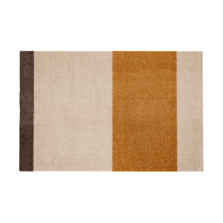 Stripes by tica, horizontal, paillasson - Ivory-dijon-brown, 60x90 cm - tica copenhagen