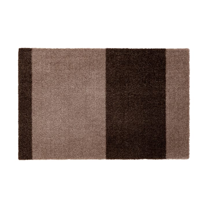 Stripes by tica, horizontal, paillasson - Sand-brown, 40x60 cm - Tica copenhagen