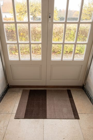 Stripes by tica, horizontal, paillasson - Sand-brown, 60x90 cm - tica copenhagen