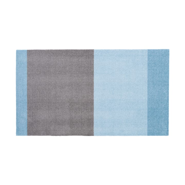 Stripes by tica, horizontal, tapis de couloir - Blue-steel grey, 67x120 cm - Tica copenhagen