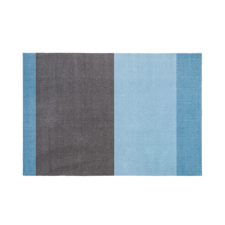 Stripes by tica, horizontal, tapis de couloir - Blue-steel grey, 90x130 cm - Tica copenhagen