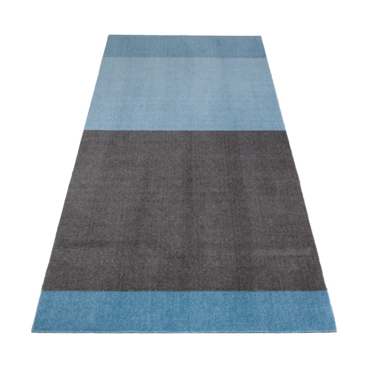 Stripes by tica, horizontal, tapis de couloir - Blue-steel grey, 90x200 cm - tica copenhagen