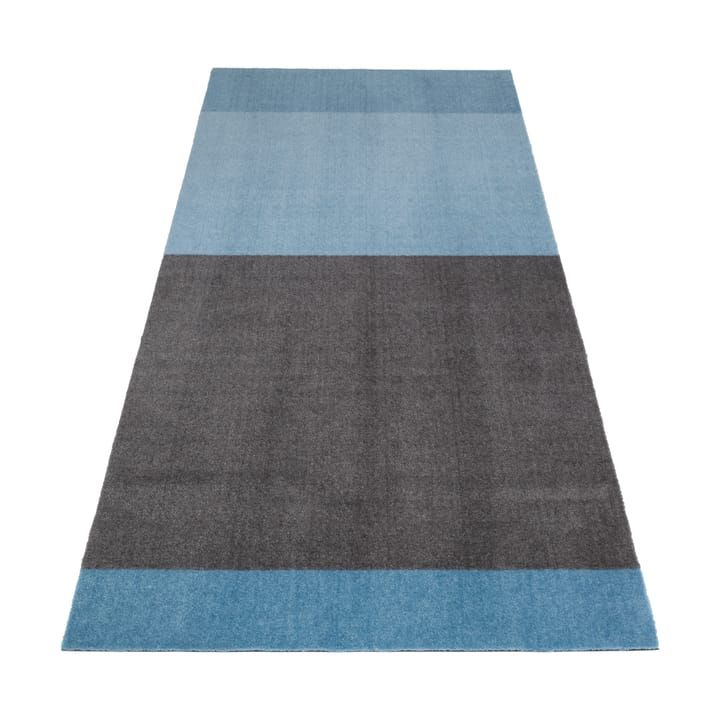 Stripes by tica, horizontal, tapis de couloir - Blue-steel grey, 90x200 cm - Tica copenhagen