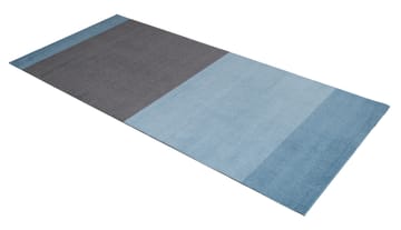 Stripes by tica, horizontal, tapis de couloir - Blue-steel grey, 90x200 cm - tica copenhagen