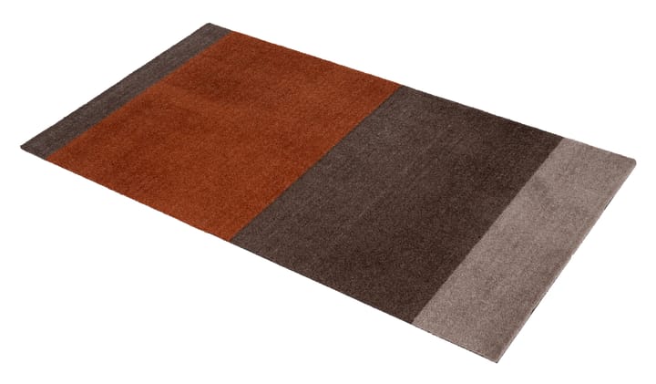 Stripes by tica, horizontal, tapis de couloir - Brown-terracotta, 67x120 cm - tica copenhagen