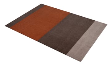 Stripes by tica, horizontal, tapis de couloir - Brown-terracotta, 90x130 cm - tica copenhagen