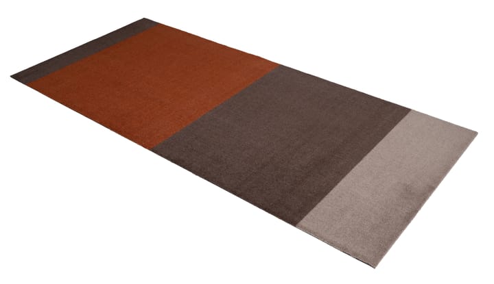 Stripes by tica, horizontal, tapis de couloir - Brown-terracotta, 90x200 cm - tica copenhagen