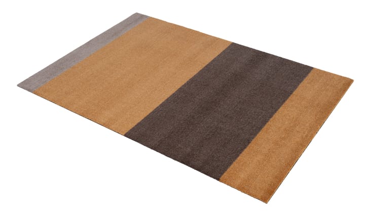 Stripes by tica, horizontal, tapis de couloir - Dijon-brown-sand, 90x130 cm - tica copenhagen