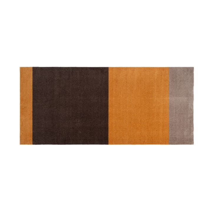 Stripes by tica, horizontal, tapis de couloir - Dijon-brown-sand, 90x200 cm - Tica copenhagen