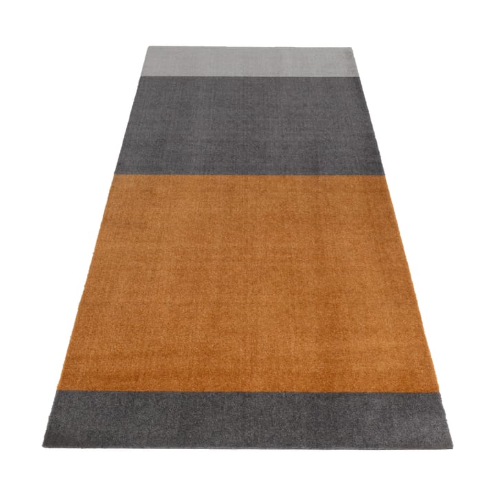 Stripes by tica, horizontal, tapis de couloir - grey-grey-dijon, 90x200 cm - Tica copenhagen