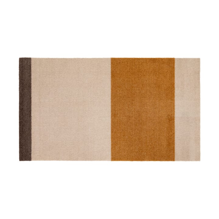 Stripes by tica, horizontal, tapis de couloir - Ivory-dijon-brown, 67x120 cm - Tica copenhagen