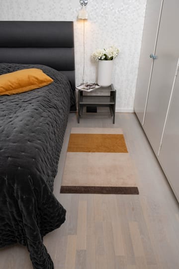 Stripes by tica, horizontal, tapis de couloir - Ivory-dijon-brown, 67x120 cm - tica copenhagen