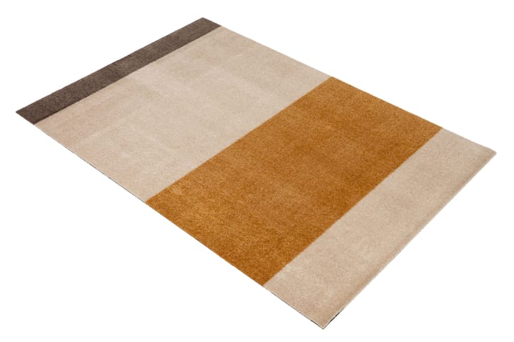 Stripes by tica, horizontal, tapis de couloir - Ivory-dijon-brown, 90x130 cm - tica copenhagen